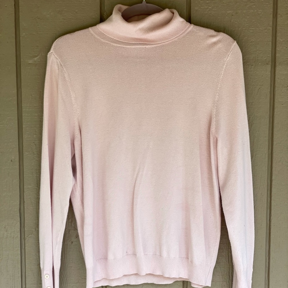 Baby pink turtleneck